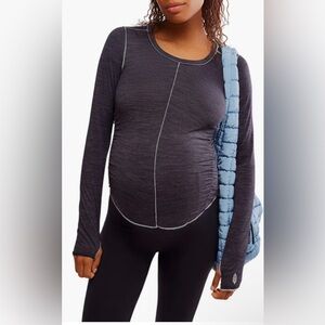 Free People Movement x Hatch Right On Run Maternity Shirt Size Small